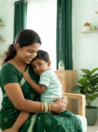 Parent and child in a settlement-related family context