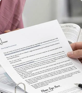 Petition papers being prepared for court filing